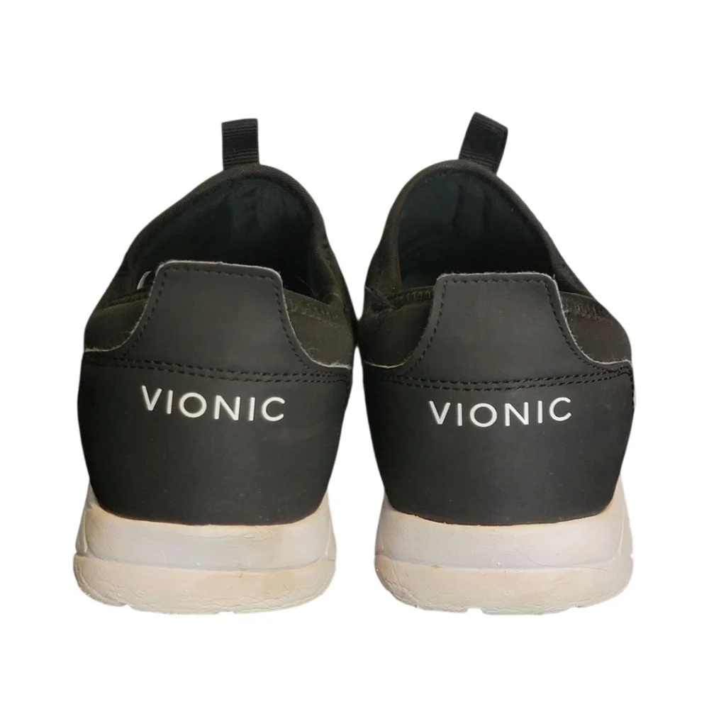 Vionic Camrie Slip-On Mesh Sneakers Shoes‎ Black/White Womens Size 7
